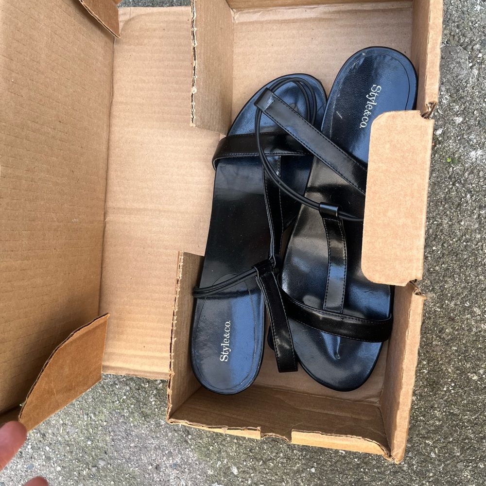 Style & Co. Elegant Black Sandals